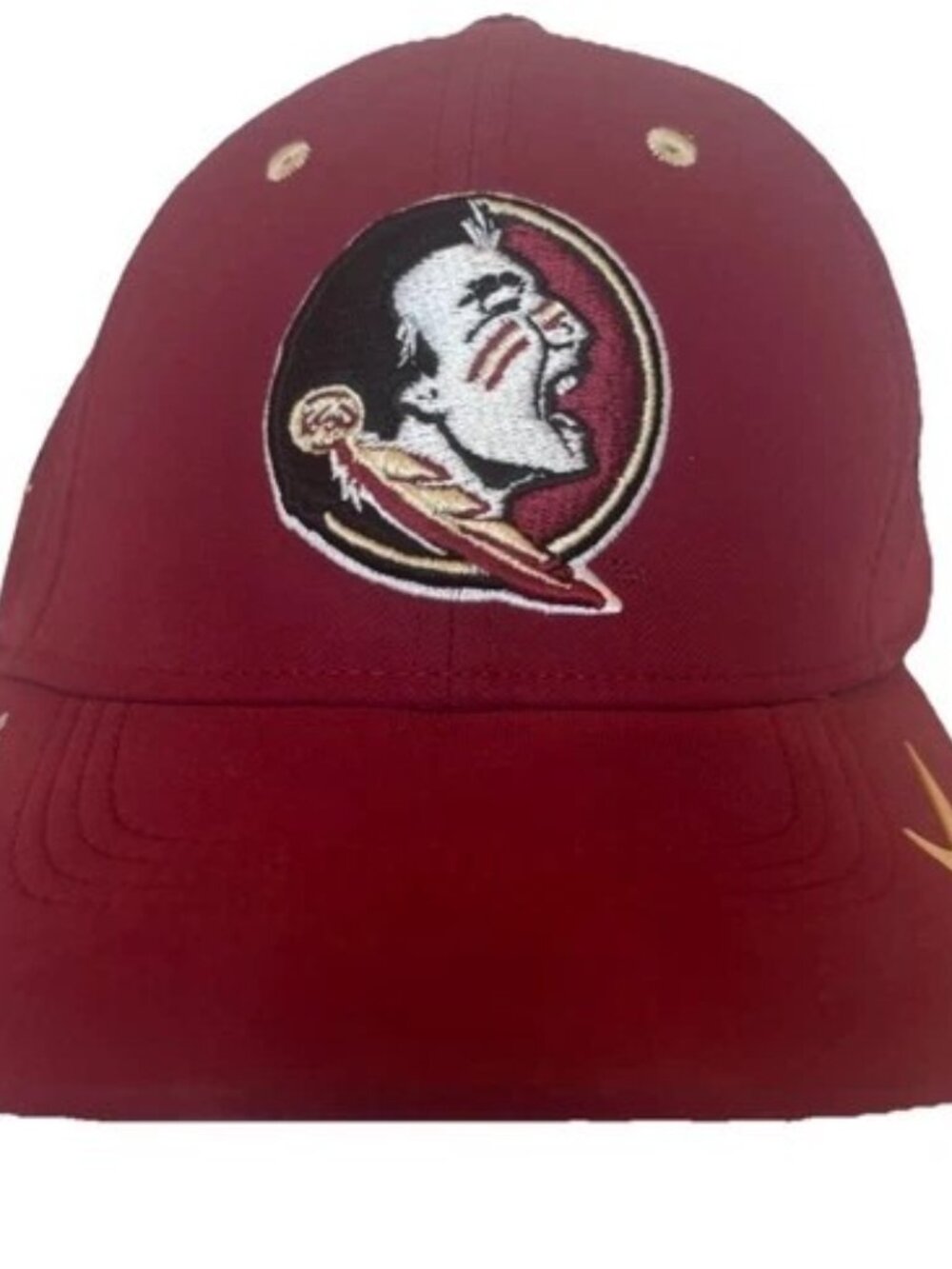 FSU Seminoles Nike Dri-Fit Garnet Cap with Logo adj rear strap like new